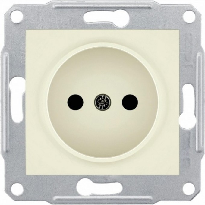 Розетка SCHNEIDER ELECTRIC SEDNA без зазем. конт., без защит. шторок, 16А, 250В, БЕЖЕВЫЙ SDN2900147
