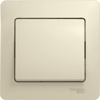 1-клавишный выключатель SCHNEIDER ELECTRIC GLOSSA, сх.1, 10АХ, в сборе, БЕЖЕВЫЙ
