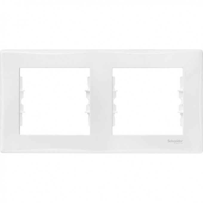 2-постовая рамка SCHNEIDER ELECTRIC SEDNA, горизонтальная, БЕЛЫЙ SDN5800321