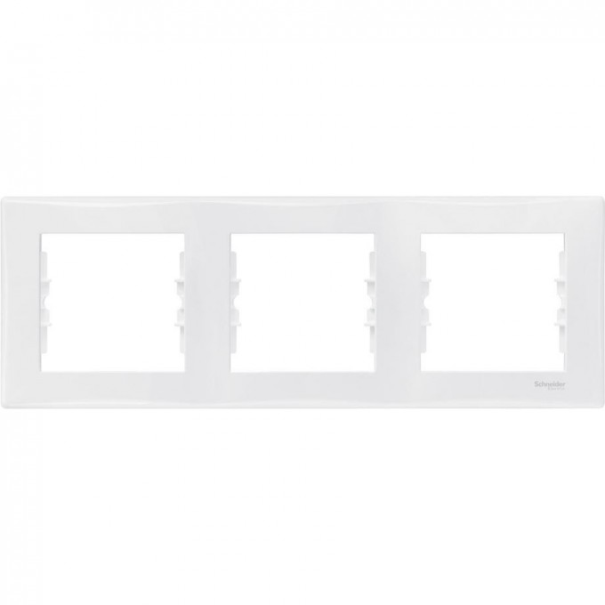 3-постовая рамка SCHNEIDER ELECTRIC SEDNA, горизонтальная, БЕЛЫЙ SDN5800521
