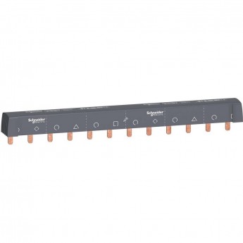 Гребенчатая шинка 4П (NL1NL2…NL3) 12 МОД.18ММ 100А разрезаемая Гребенчатая шинка 4П (NL1NL2…NL3) 12 МОД.18ММ 100А разрезаемая