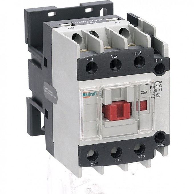 Контактор SCHNEIDER ELECTRIC DEKRAFT 25А 380В АС3 1НО+1НЗ КМ-103 22119DEK