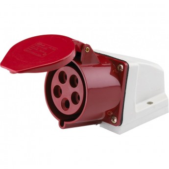 Розетка стационарная SCHNEIDER ELECTRIC DEKRAFT 125 3Р+РЕ+N 32А 380В IP44 РС-102